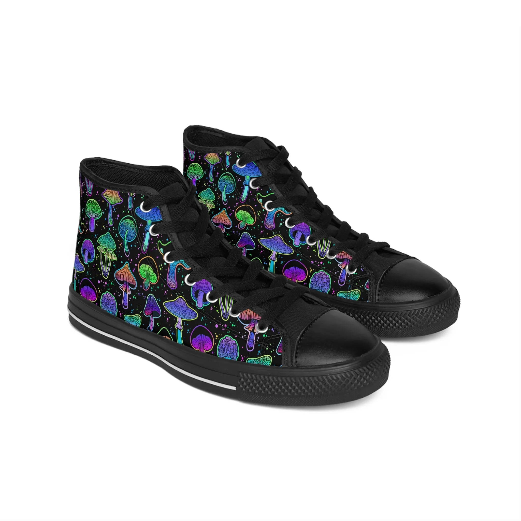 Colorful Mushrooms Women's Classic Sneakers