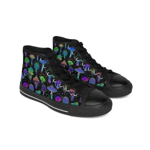 Colorful Mushrooms Women's Classic Sneakers