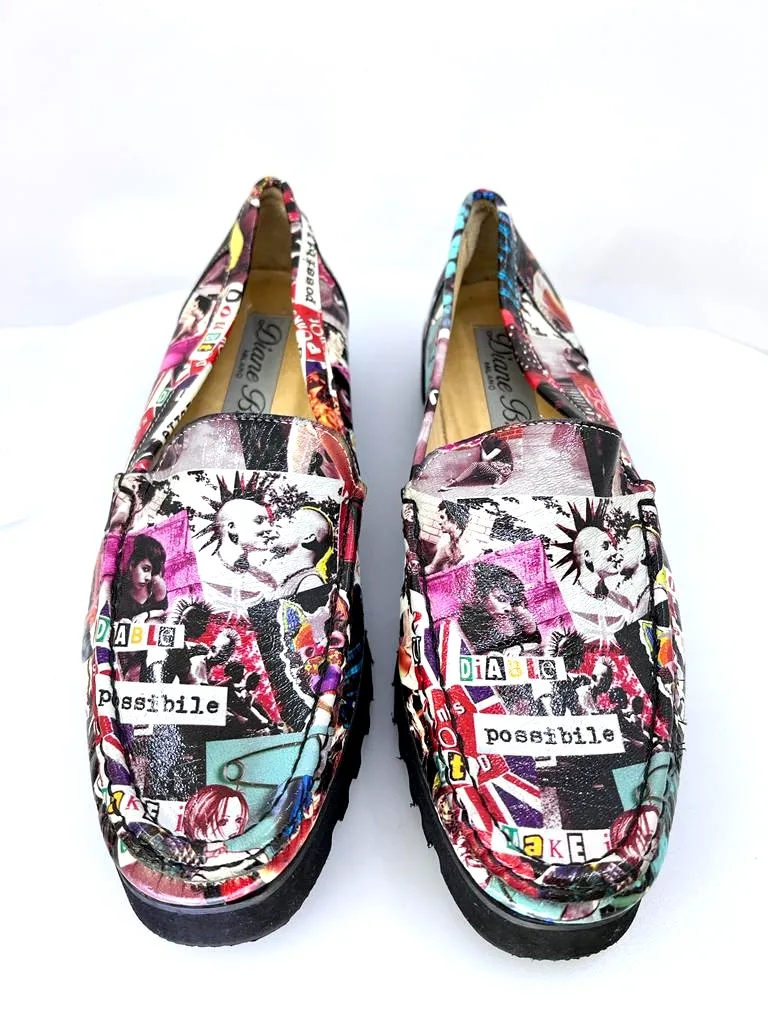 DIANE B. MILANO POSSIBLE ALLOVER PRINT OXFORD SHOES