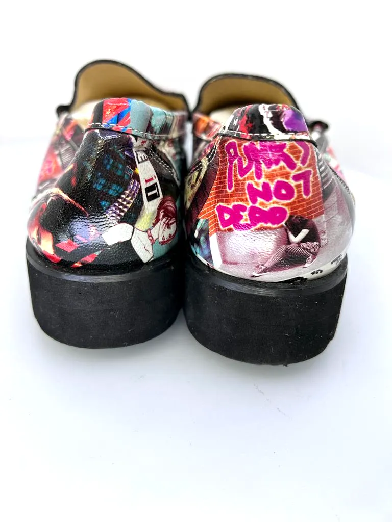 DIANE B. MILANO POSSIBLE ALLOVER PRINT OXFORD SHOES