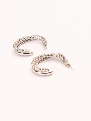 Double C-Hoop Earrings