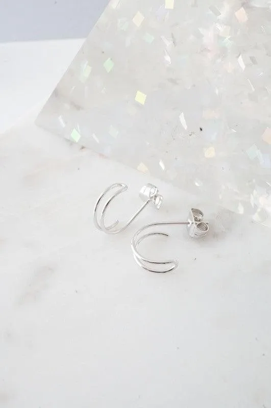 Double Hoop Hug Earrings