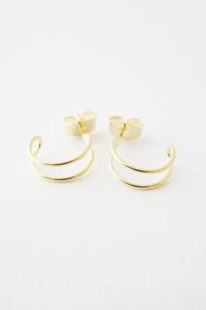 Double Hoop Hug Earrings