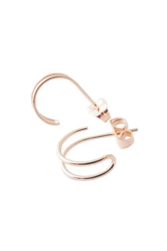 Double Hoop Hug Earrings