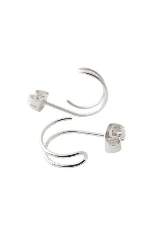 Double Hoop Hug Earrings