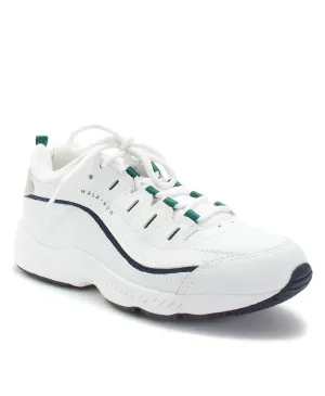 Easy Spirit Women's Romy Walking Shoes White/Navy Leather