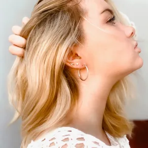 ENDLESS HOOPS - STERLING SILVER