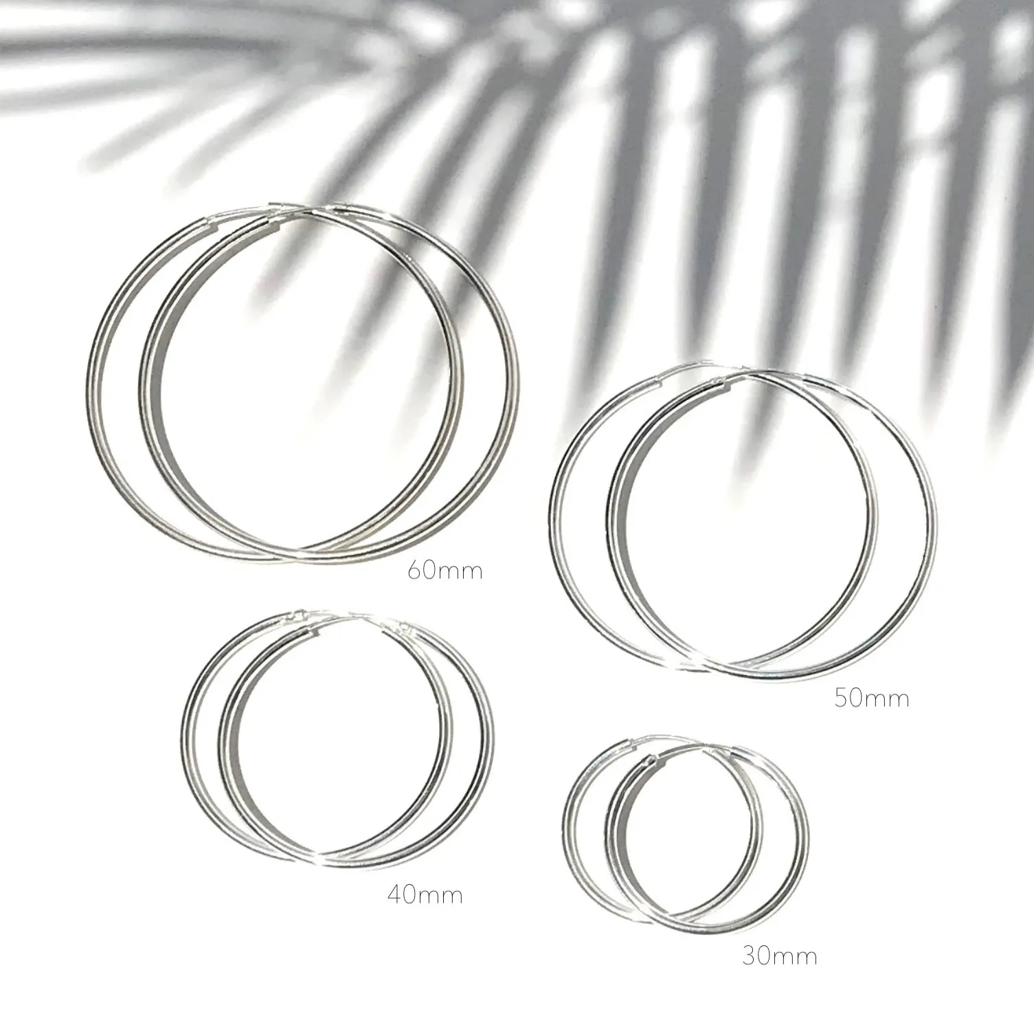 ENDLESS HOOPS - STERLING SILVER