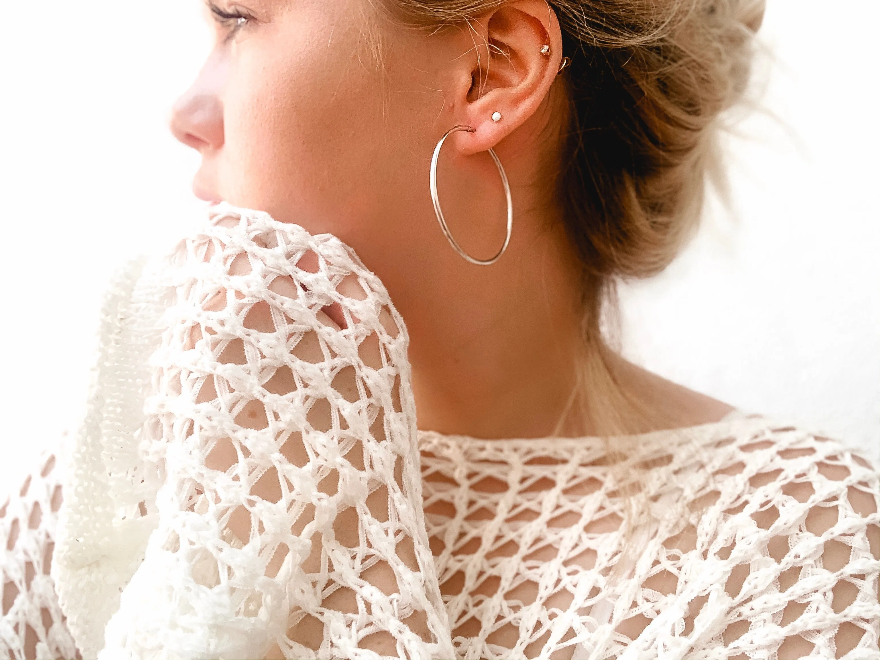 ENDLESS HOOPS - STERLING SILVER