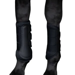 Equestrian Stockholm Classic Mesh Brushing Boots - Black