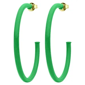 Everybody's Favorite Hoop Earrings - Green