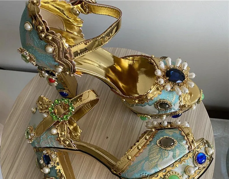Exotic Rhinestone Heels
