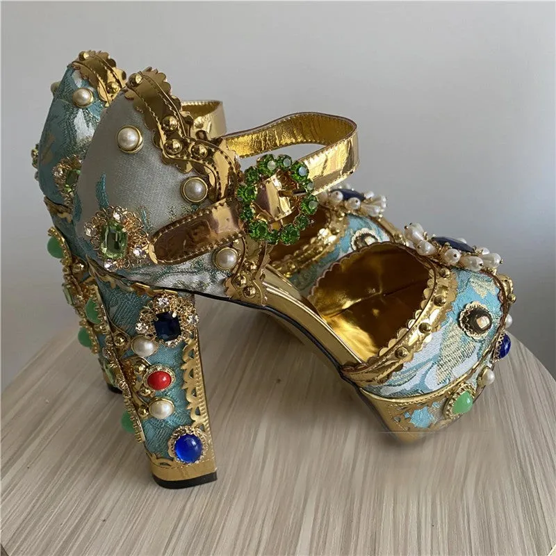 Exotic Rhinestone Heels