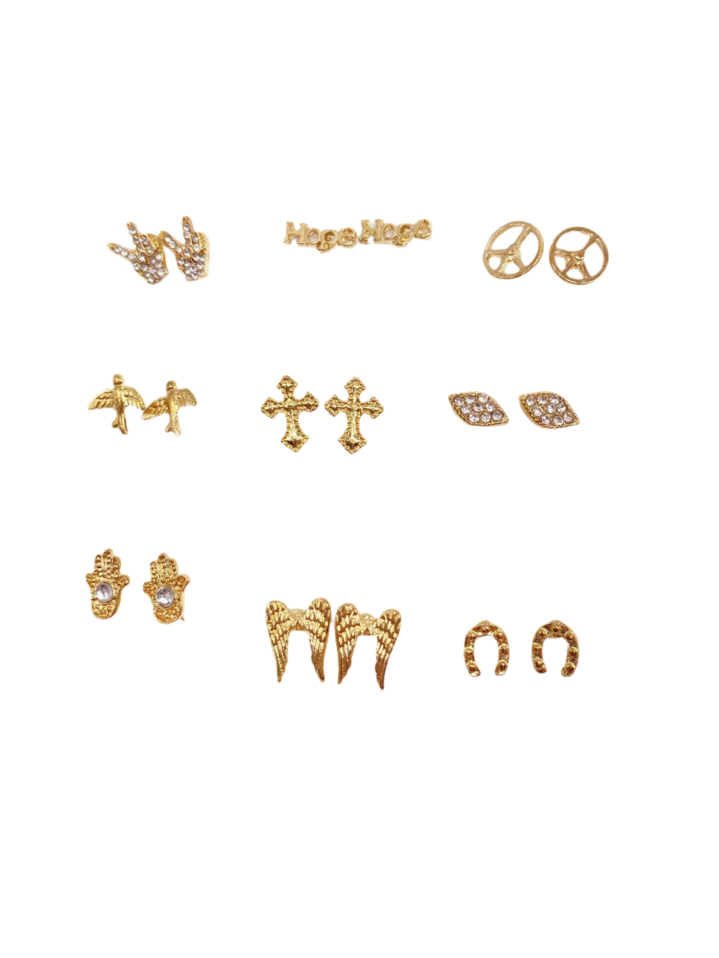 Fashion Earrings Angel wing Set