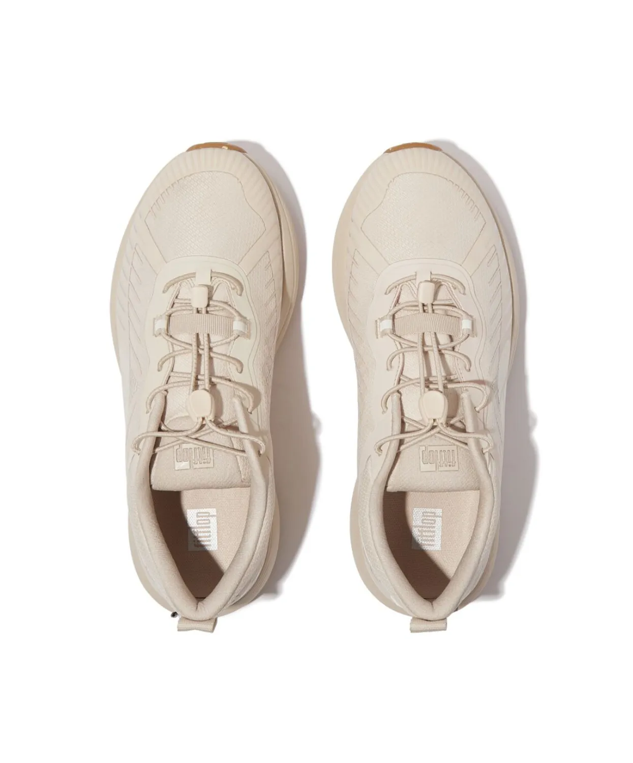 Fitflop FF Runner Water Resistant Running Sneaker Stone Beige/ Cream