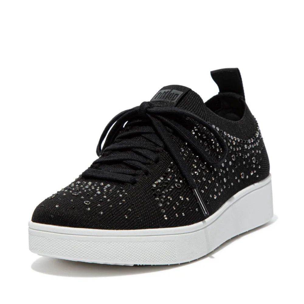 FitFlop RALLY Crystal Knit Tennis Trainers
