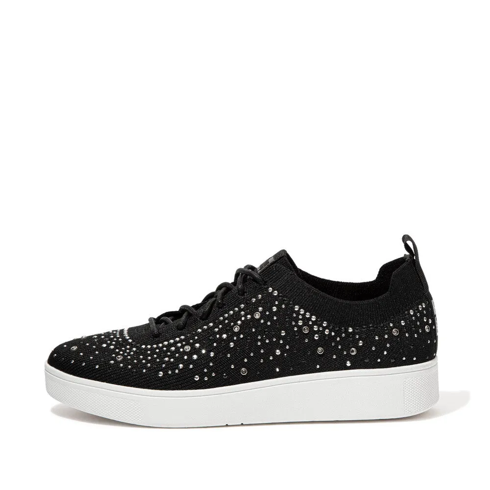 FitFlop RALLY Crystal Knit Tennis Trainers