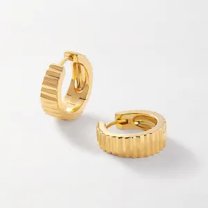 Flare Hoop Earrings - Gold