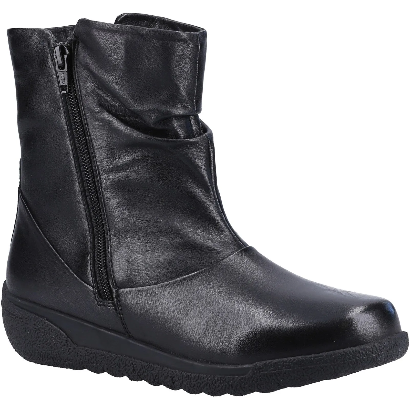 Fleet & Foster Womens Brecknock Zip Up Leather Boots