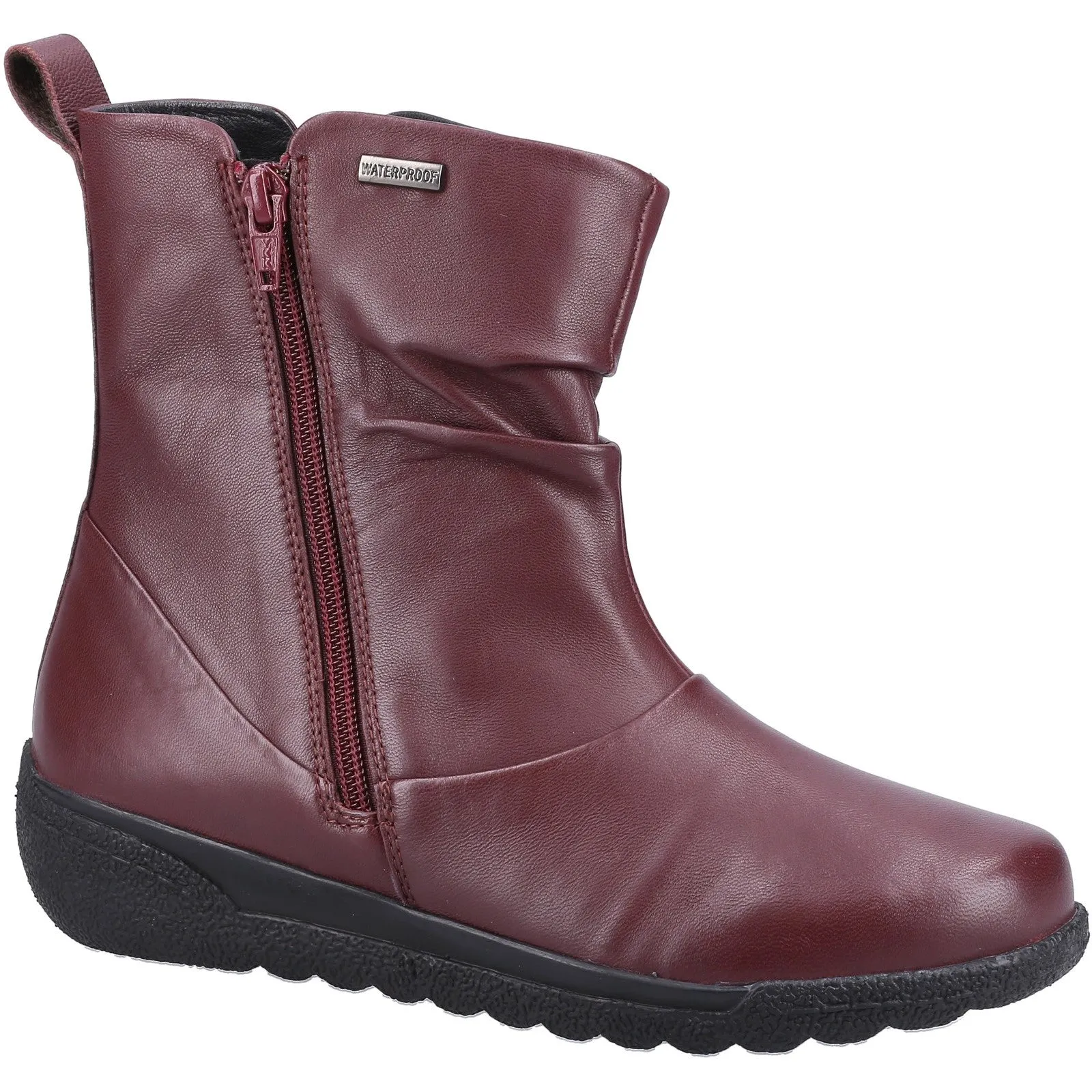 Fleet & Foster Womens Brecknock Zip Up Leather Boots