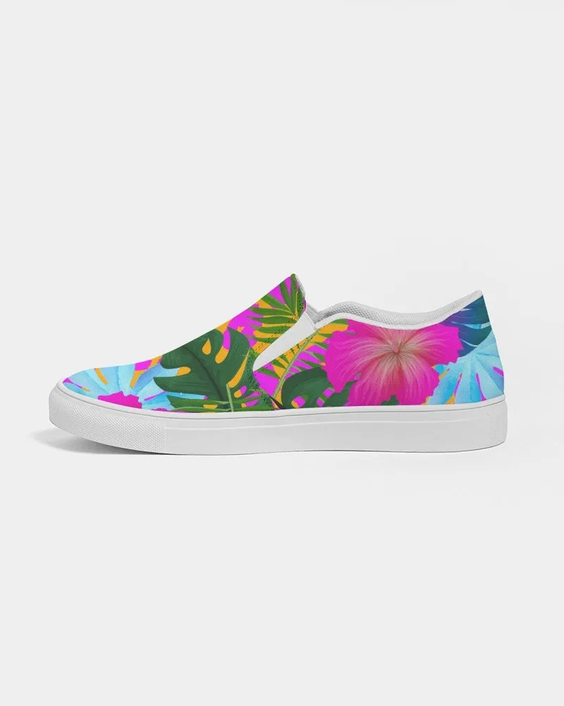 FLORAL TROPICAL CANVAS SHOES