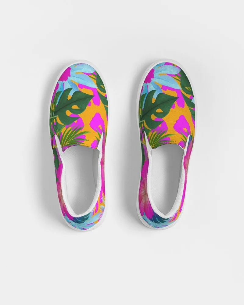 FLORAL TROPICAL CANVAS SHOES