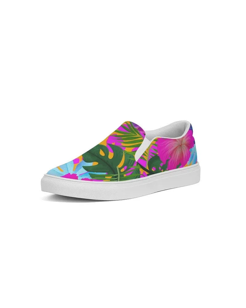 FLORAL TROPICAL CANVAS SHOES