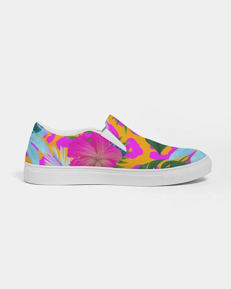FLORAL TROPICAL CANVAS SHOES
