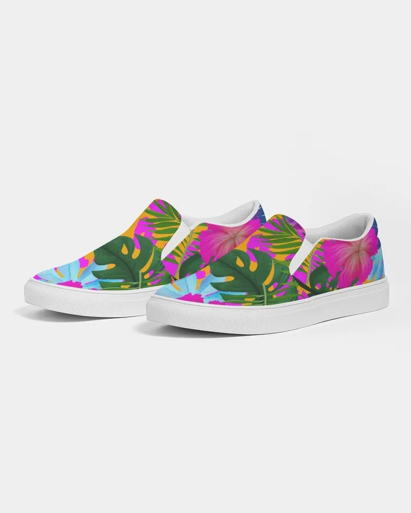 FLORAL TROPICAL CANVAS SHOES