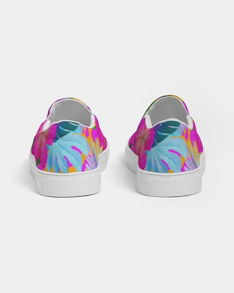 FLORAL TROPICAL CANVAS SHOES