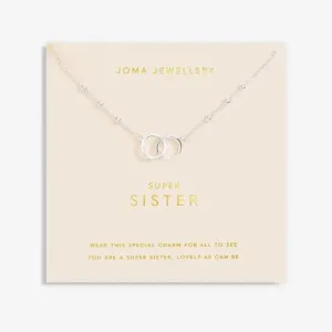 Forever Yours Super Sister Silver Plated 46cm   5cm Necklace 6713