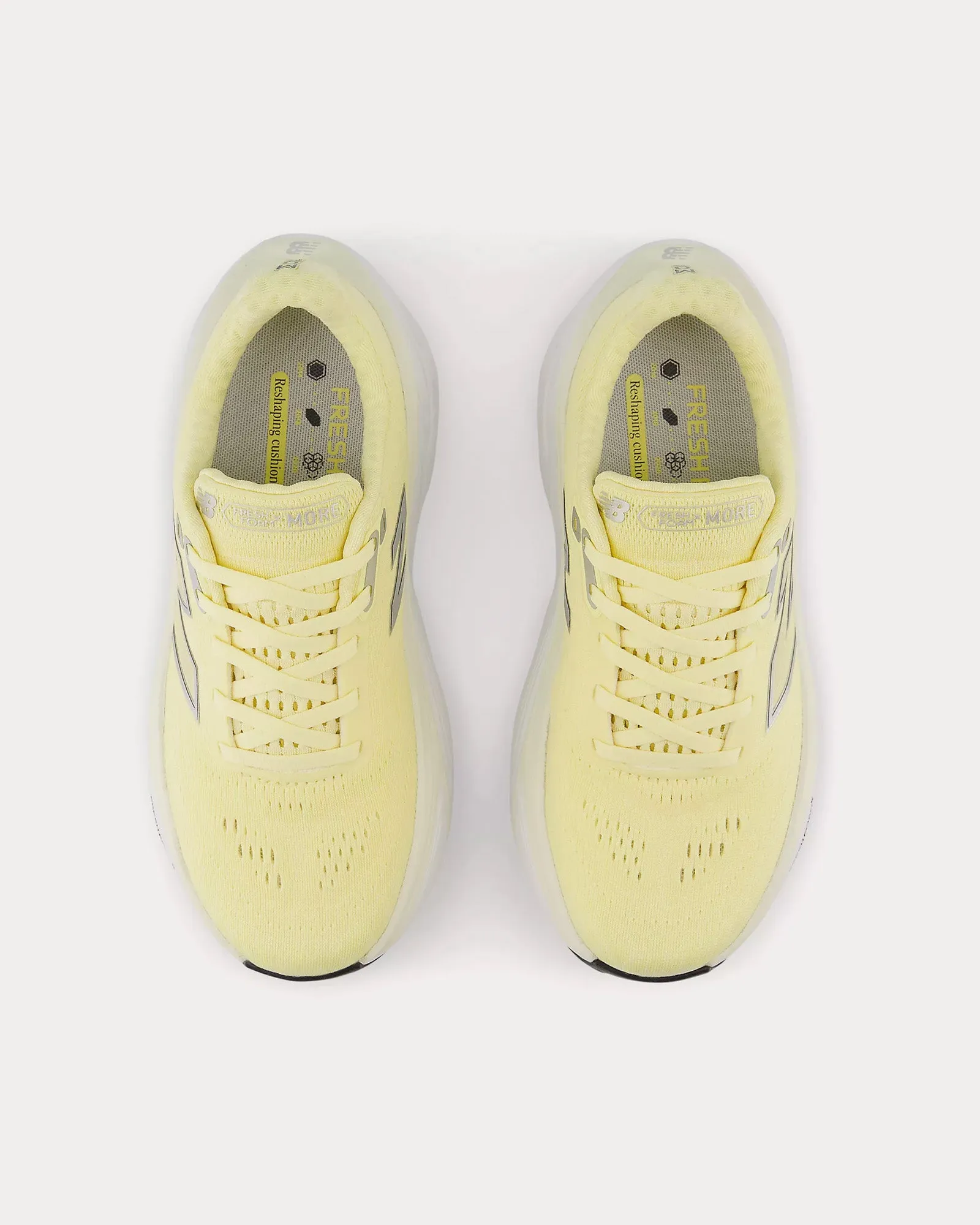 Fresh Foam X More v5 Parchment / Angora / Silver Metallic Running Shoes