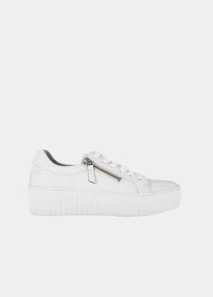 Gabor Chunky White Leather Trainers
