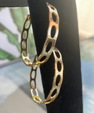 Gold Hollow Hoops