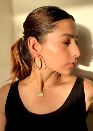 Gold Hoop Earrings - Medium