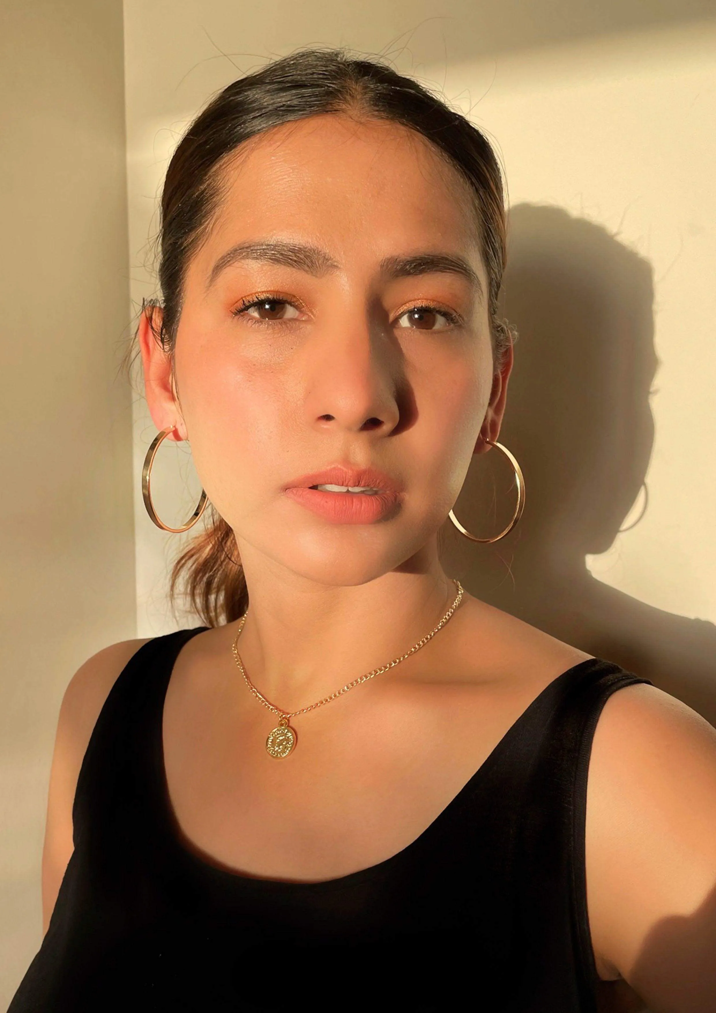 Gold Hoop Earrings - Medium