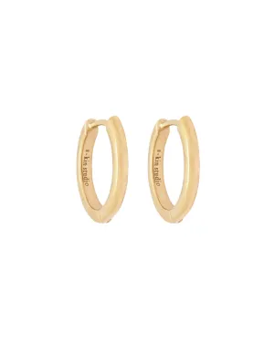 Grace Medium Solid Gold Hoops