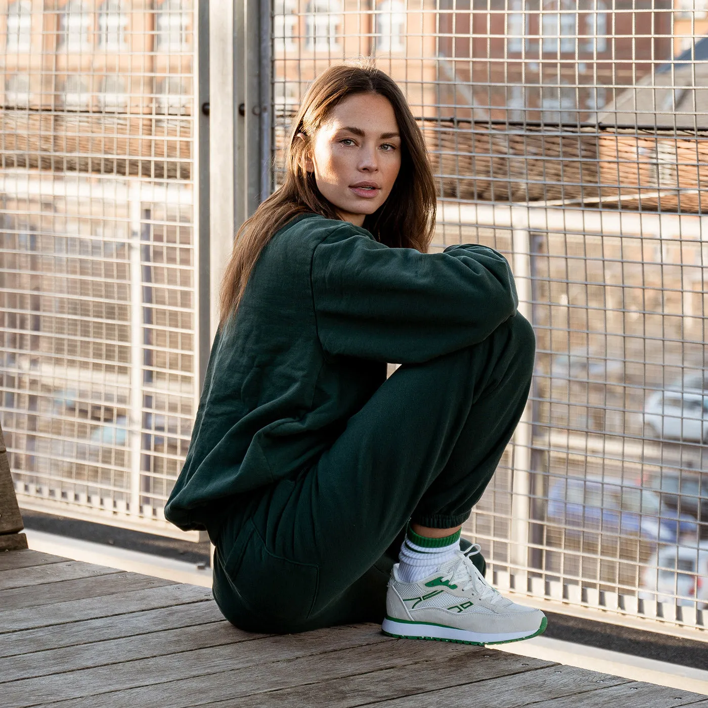 Hailey Tech Mesh - White/Basil
