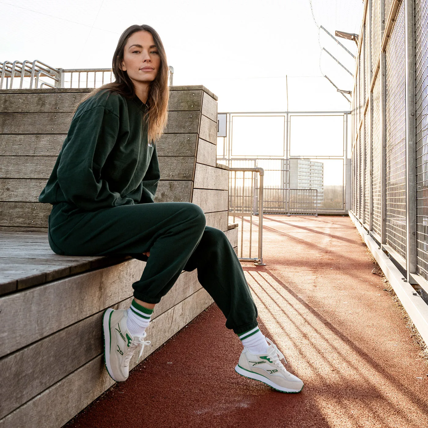 Hailey Tech Mesh - White/Basil