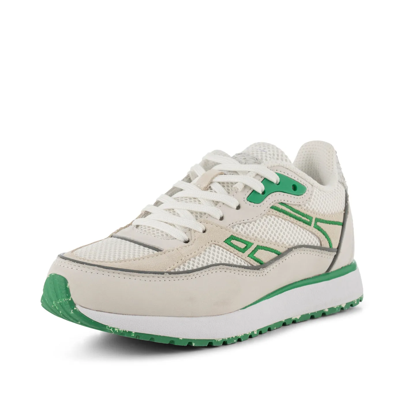 Hailey Tech Mesh - White/Basil