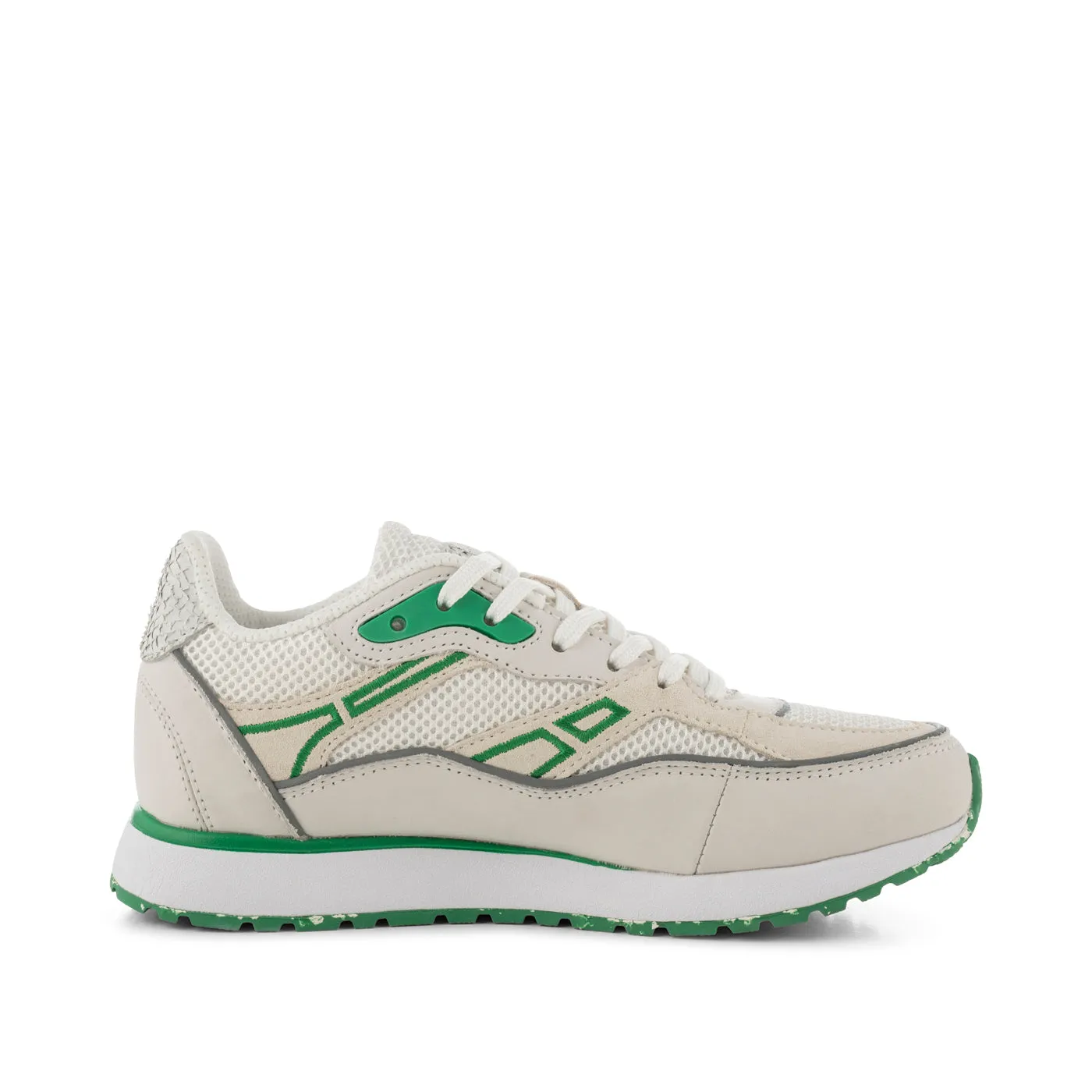 Hailey Tech Mesh - White/Basil