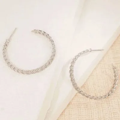 Hand In Hand Hoop Earrings