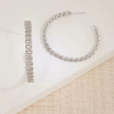 Hand In Hand Hoop Earrings