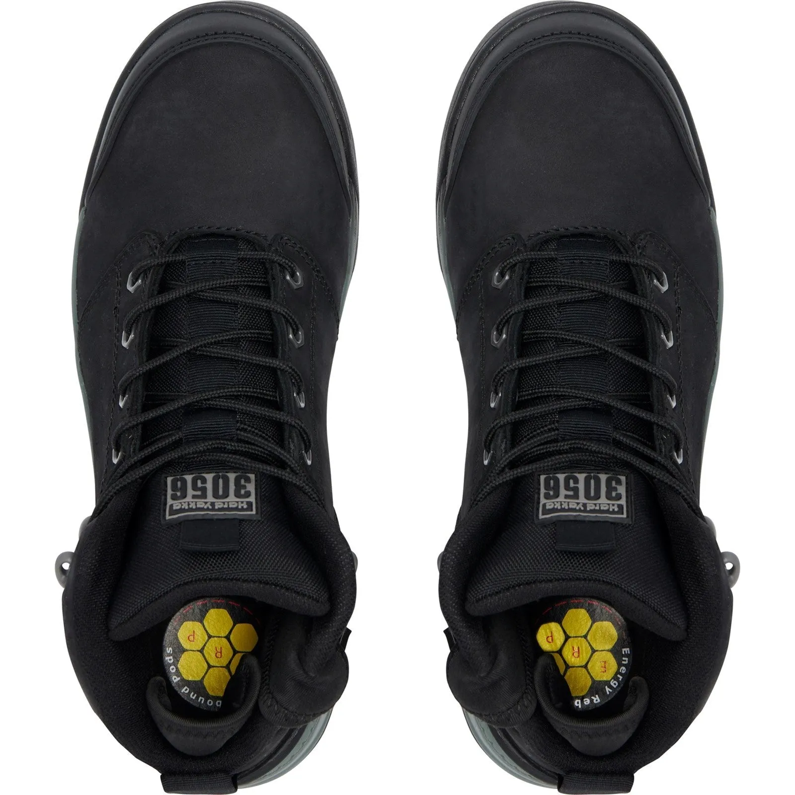 Hard Yakka Mens 3056 Zip Sided Work Boots  - Black