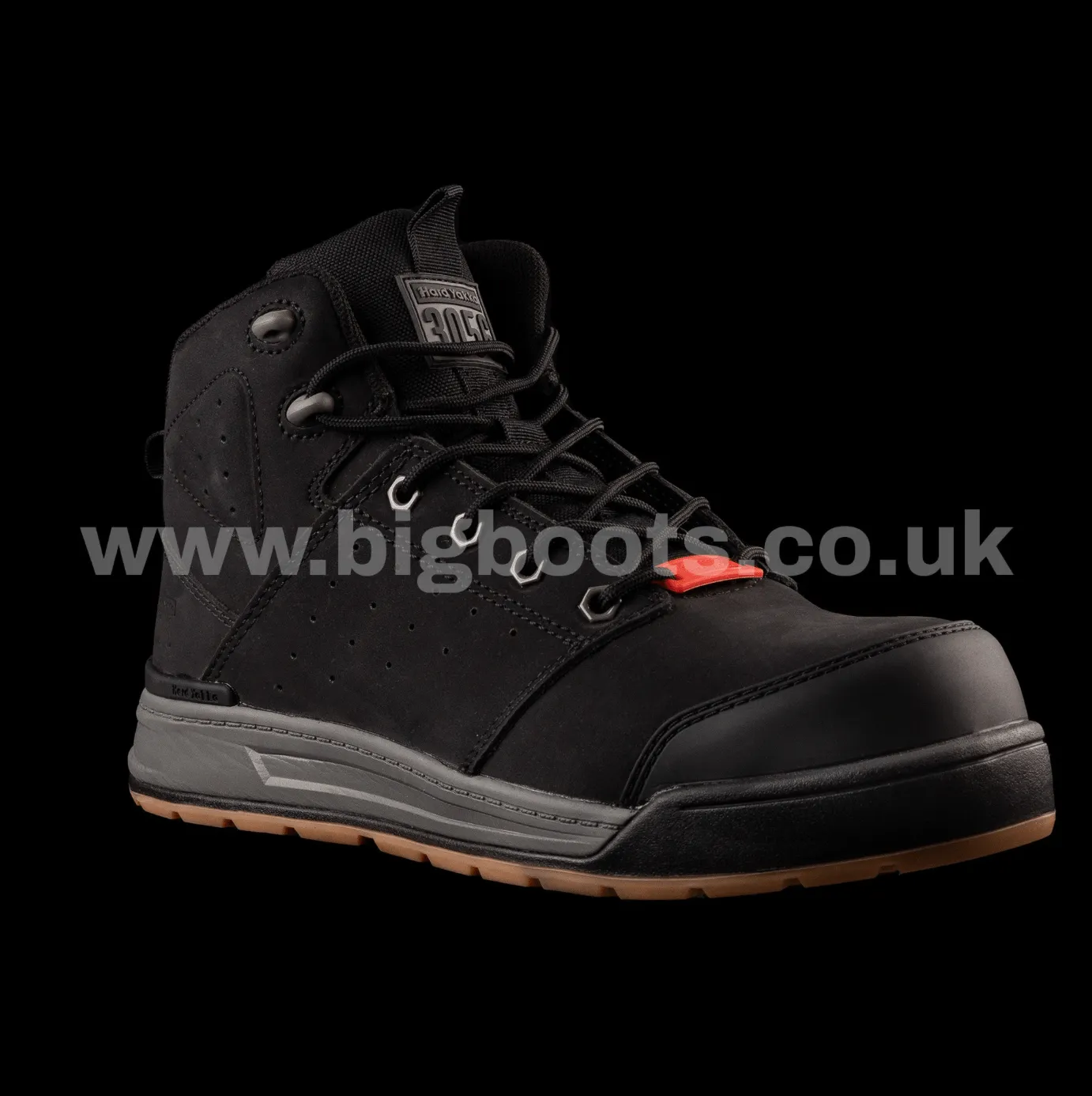 Hard Yakka Mens 3056 Zip Sided Work Boots  - Black