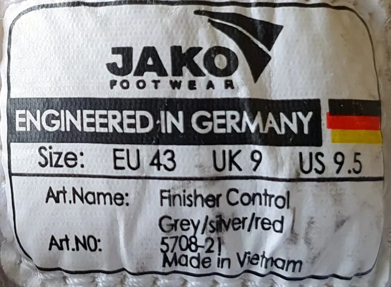 Jako Classic Race Low Textile Trainers UK9/US9.5/EU43 5708-21 Red/Grey/White