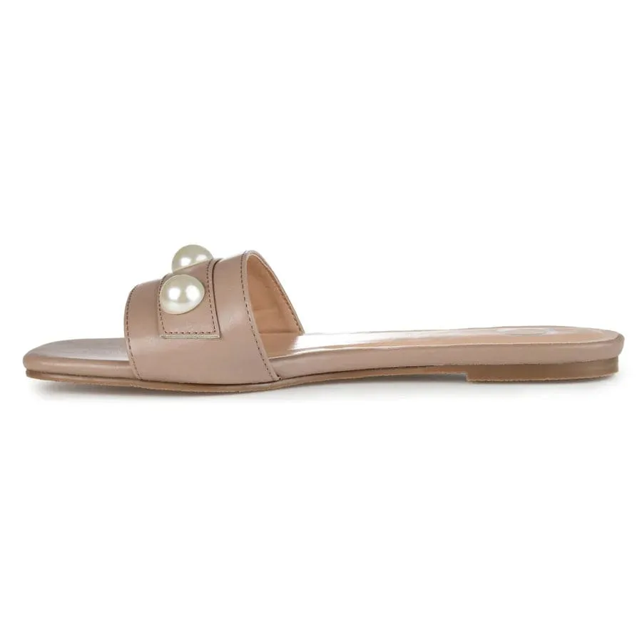 JOURNEE COLLECTION -  Leonie Slide Flat Slipper