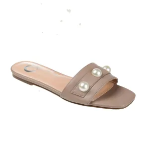 JOURNEE COLLECTION -  Leonie Slide Flat Slipper