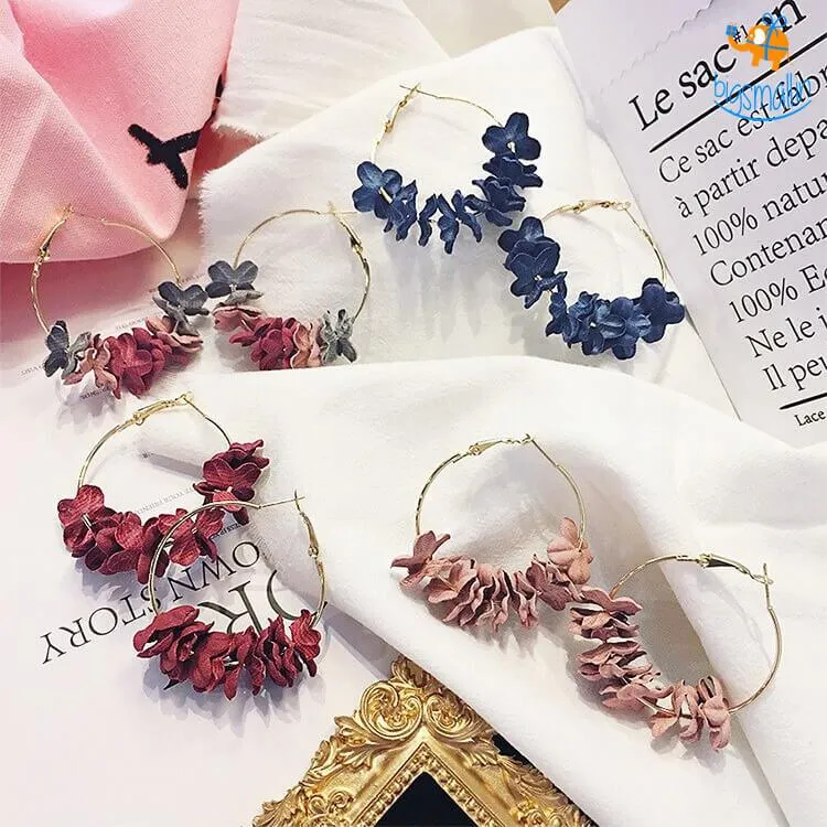 Korean Flower Art Earrings