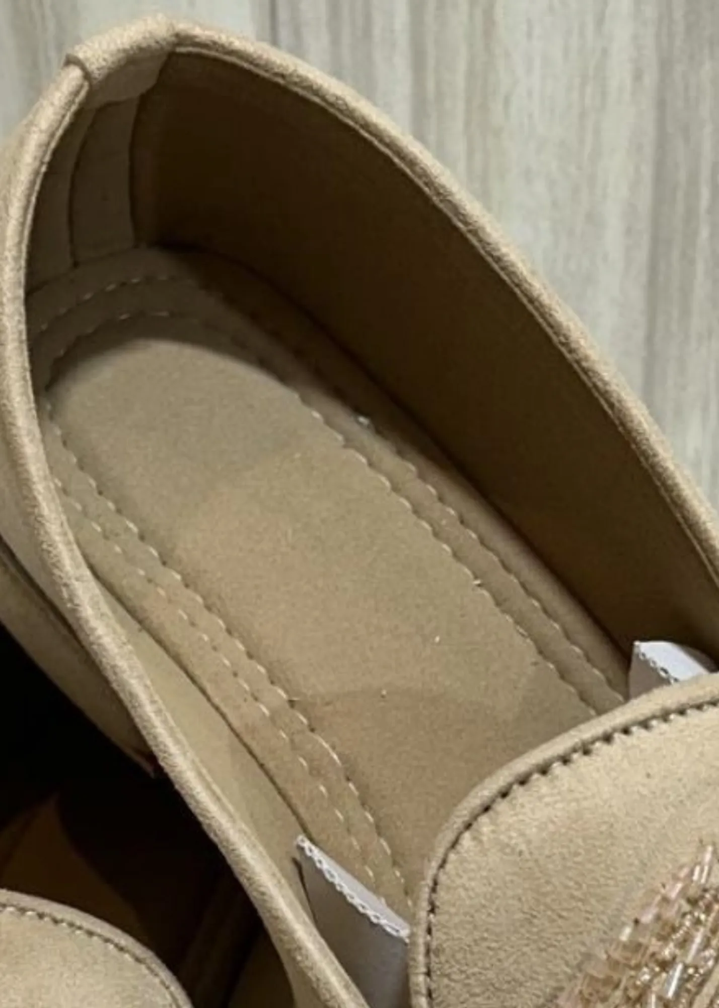 LIGHT GOLDEN SUEDE CUTDANA SHOES FOR MEN